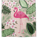 Search for palm tree shower curtains Flamingo