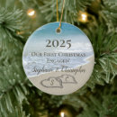 Search for beach wedding christmas tree decorations Our first christmas