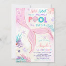 Search for splish splash mermaid bash invitations Girly underwater ocean seaside