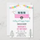 Search for camper birthday invitations Party in the park