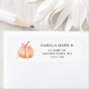 Search for cute pumpkin return address labels Autumn fall