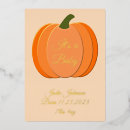 Search for gender reveal seasonal cards Pumpkin