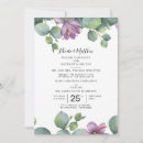 Search for purple and green wedding invitations Botanical