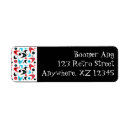 Search for turquoise red return address labels Retro