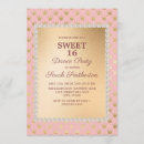 Search for crown sweet 16 invitations Blush pink