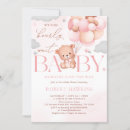 Search for teddy bear baby shower invitations Hot air balloon