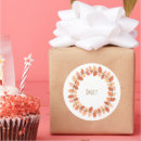 Search for leaf wreath stickers Autumn leaves