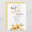 Search for green surprise 60th birthday invitations Floral