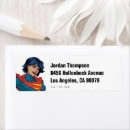 Search for superhero return address labels Super giril
