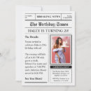 Search for newspaper birthday invitations Milestone