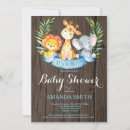 Search for safari animal baby shower invitations Jungle