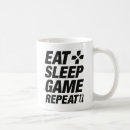 Search for eat sleep game repeat mugs Console