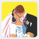 Search for kissing couple wedding stickers Bride