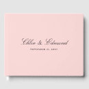 Search for pink guest books Elegant calligraphy