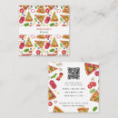 Search for pizza business cards Qr code