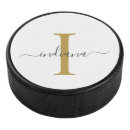 Search for gold hockey pucks Monogrammed