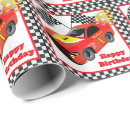 Search for race car birthday wrapping paper Sports