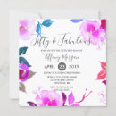 Search for purple 50th birthday invitations Floral