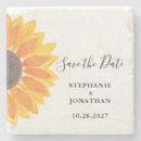 Search for sunflower wedding save the dates Yellow