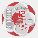 Search for red soccer ball stickers Futbol