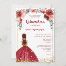 Search for burgundy and gold quinceanera invitations Floral