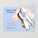Search for cute aeroplane birthday invitations Boy