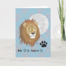 Search for august cards Lion