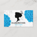 Search for rose blue business cards Hairdresser