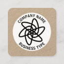 Search for flower shape business cards Logo