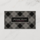 Search for plaid pattern business cards Black