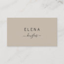 Search for earthy business cards Simple