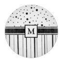 Search for black and white striped chopping boards Monogrammed