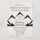 Search for mountain range wedding invitations Rustic