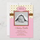 Search for polka dot monogram invitations Pink