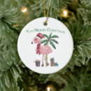 Search for pink flamingos christmas tree decorations Cute