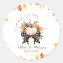 Search for pumpkin shower stickers Fall baby shower