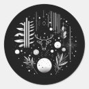 Search for geometric design patterns stickers Black and white