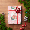 Search for gingerbread house wrapping paper Girly