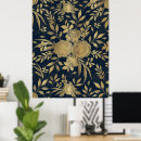 Search for navy blue and rose gold posters Chic