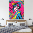 Search for geisha canvas prints Kimono