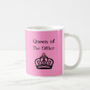 Search for queen of the office mugs Pink