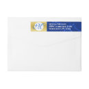 Search for blue and gold graduation return address labels Formal