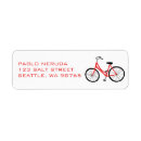 Search for bicycle return address labels Elegant