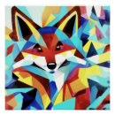 Search for abstract fox art Wildlife