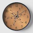 Search for black and copper clocks Bronze