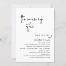 Search for we eloped wedding invitations Black and white