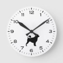 Search for black and white clocks Dog