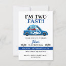 Search for cute race car birthday invitations Boy