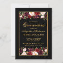 Search for black burgundy gold invitations Elegant
