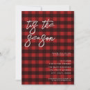 Search for red plaid invitations Tis the season
